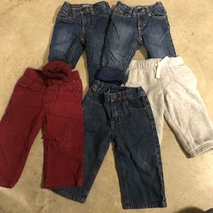 12-18 mo Jean/jogger lot of 5